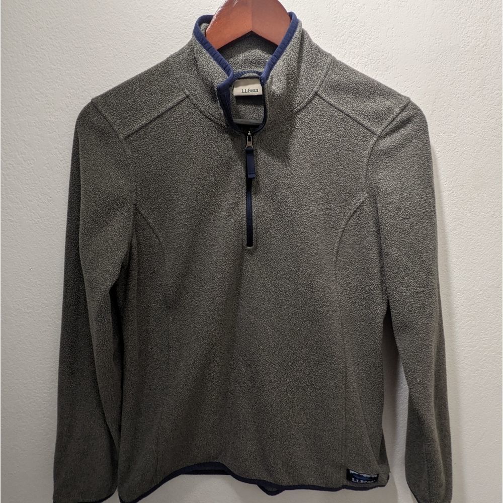 L.L. Bean Fleece Quarter Zip Sweater Jacket Men's Size Small